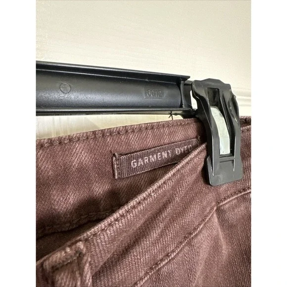 Judy Blue Women's High-Rise Espresso Brown Garment Dyed Flare Jeans Raw Hem 5/27 - Picture 7 of 11